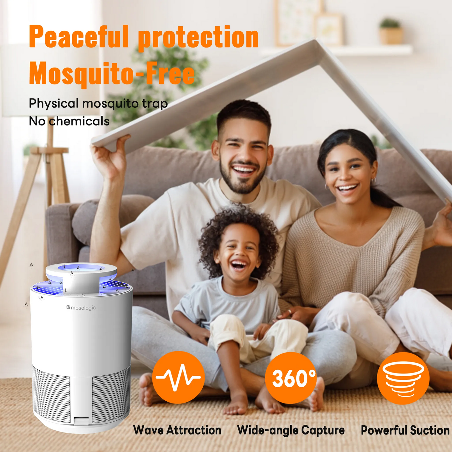 Mosalogic Insect Trap with Suction - mosalogic