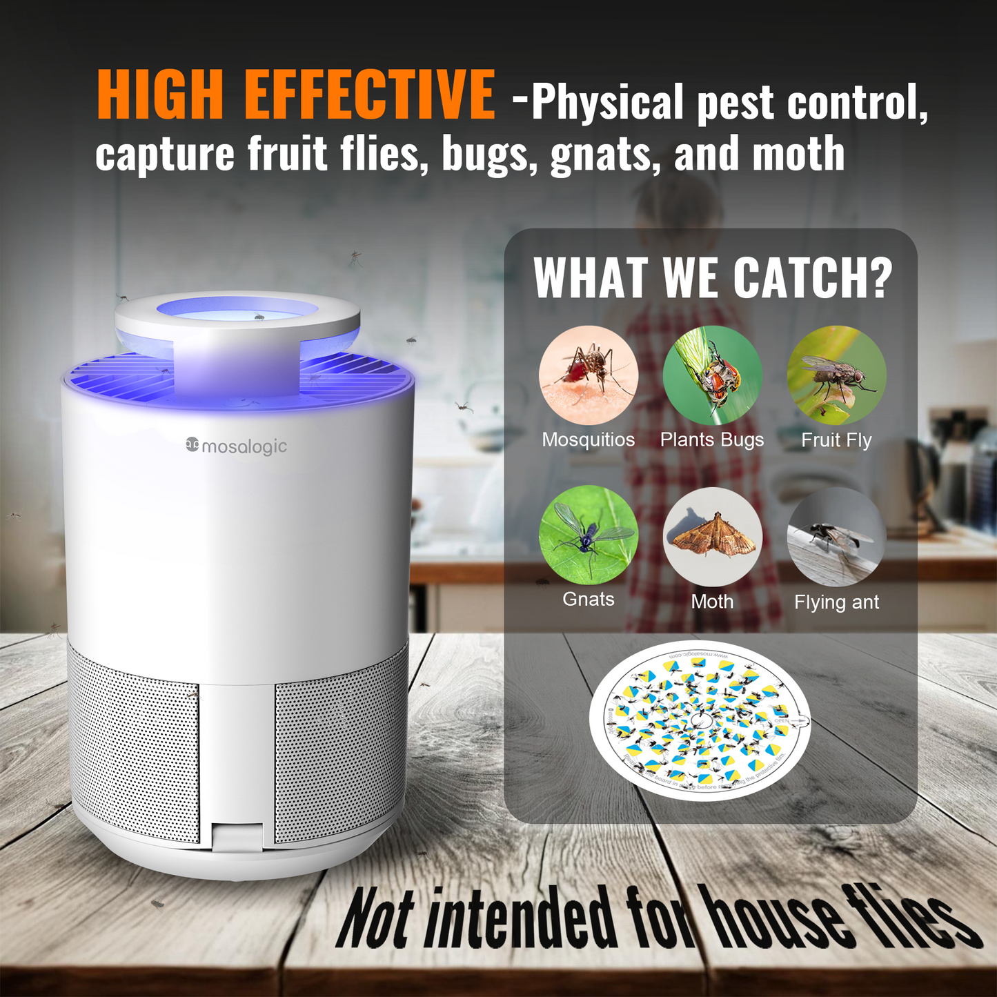 Mosalogic Insect Trap with Suction