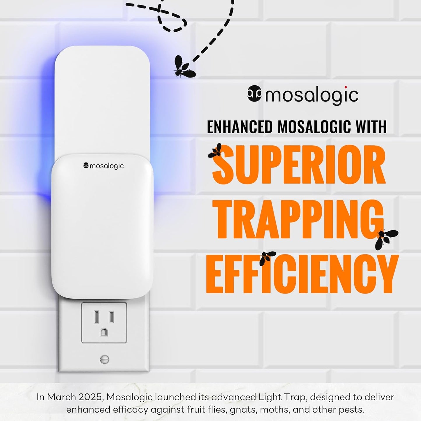 Mosalogic UVA Flying Insect Trap-US Plug
