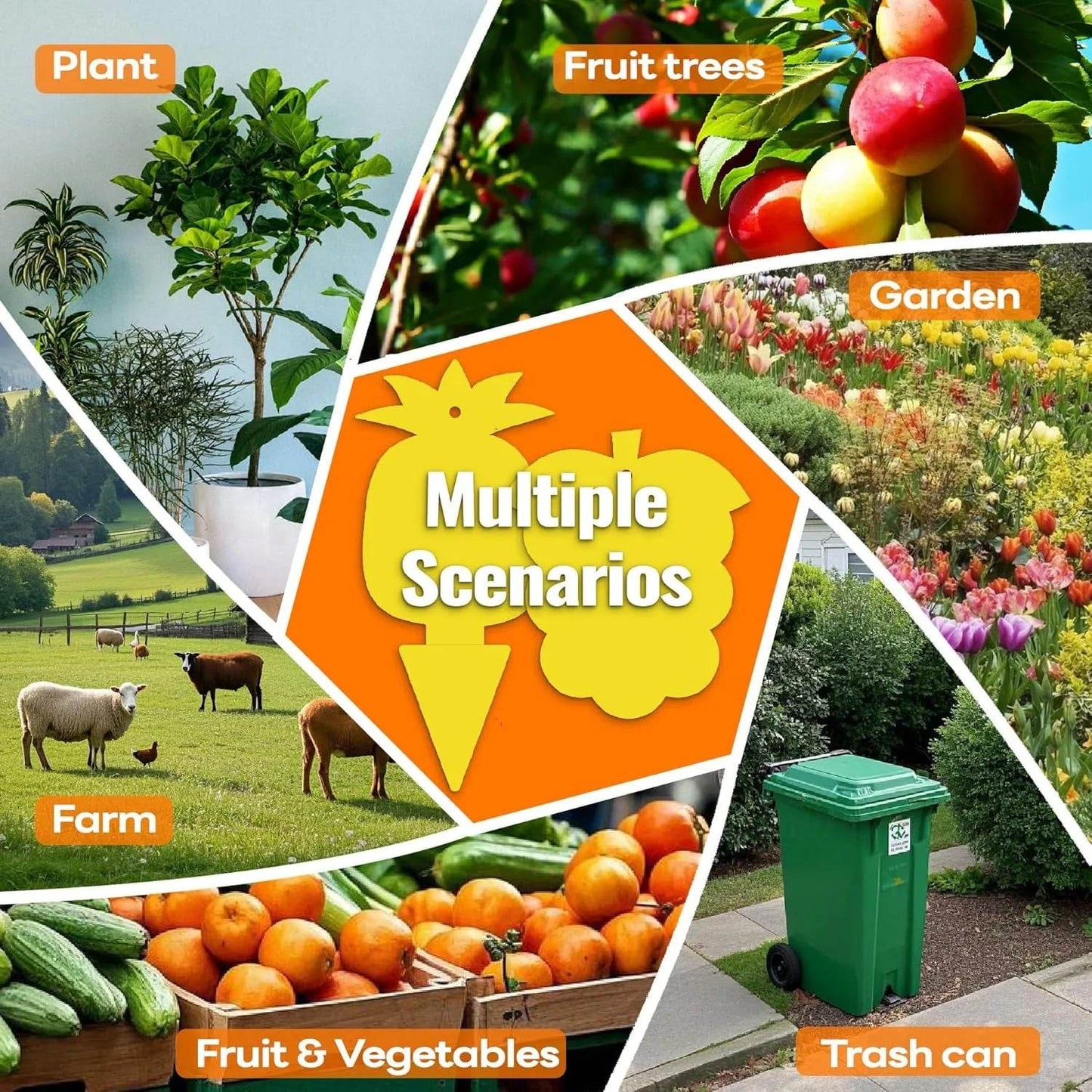 Yellow Sticky Traps for Plants - Gnat Killer 30/60 Pack Pest Control Devices mosalogic 7_c493f1d2-93a0-44dd-8c1e-5893b1684a69