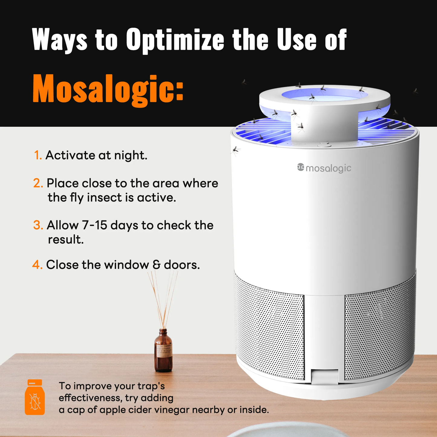 Mosalogic Insect Trap with Suction - mosalogic