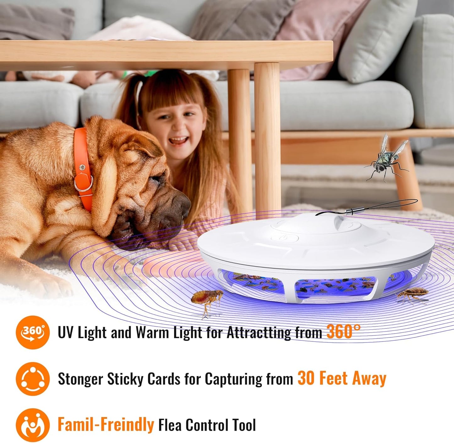 Mosalogic Flea Trap for inside your home