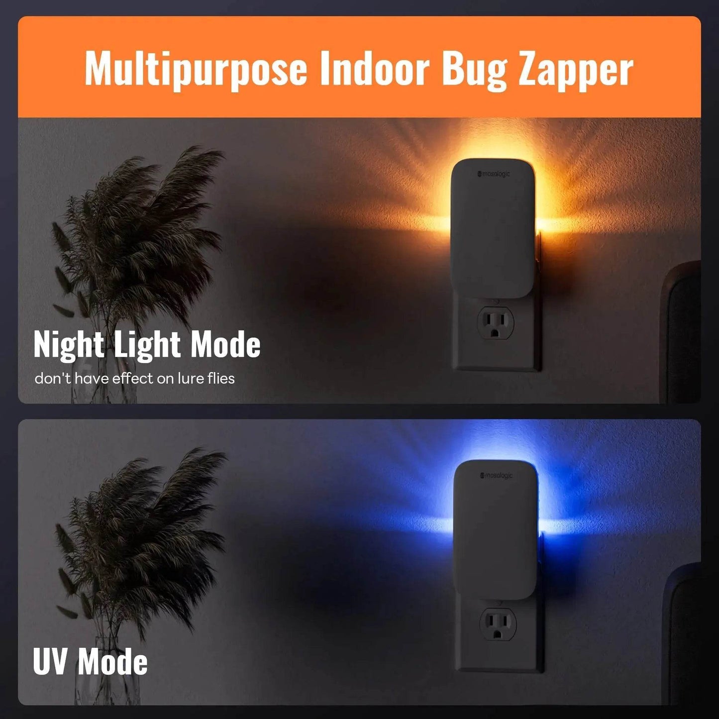 Indoor Bug Zapper UV Light Electric Fly Killer | Mosalogic - mosalogic