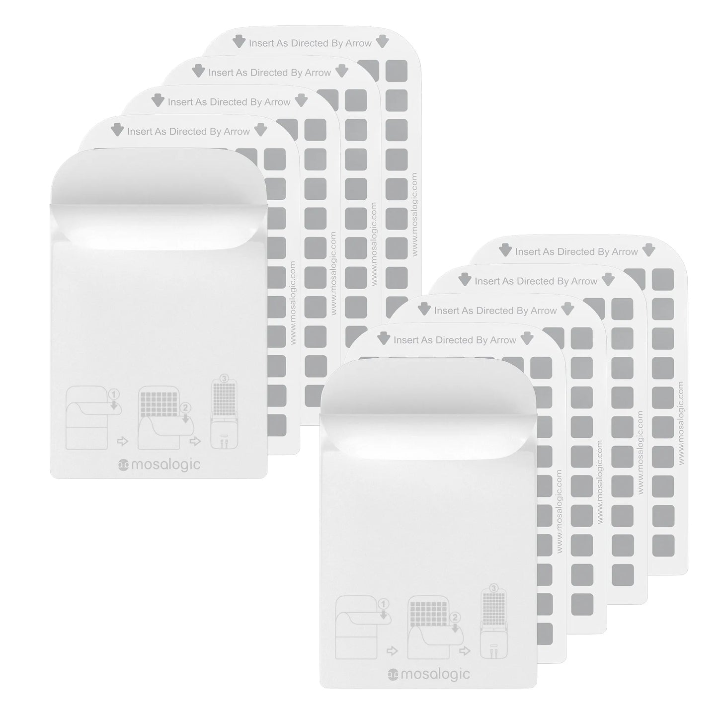 Mosalogic Sticky Glue Cards Refills (10 Pack) - mosalogic