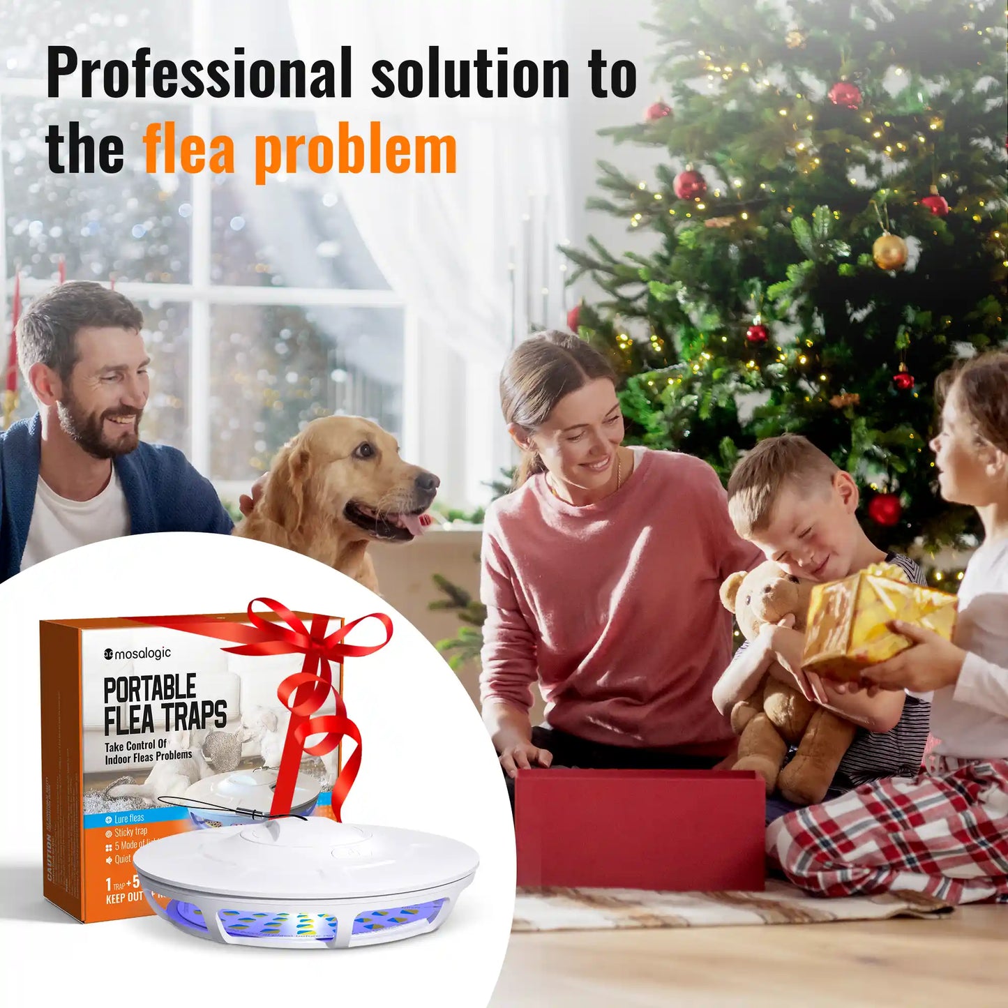 Mosalogic Flea Trap - 5 Modes UV LED Indoor Pest Control Pest Control mosalogic Flea_Trap_Professional_solution_to_the_flea_problem
