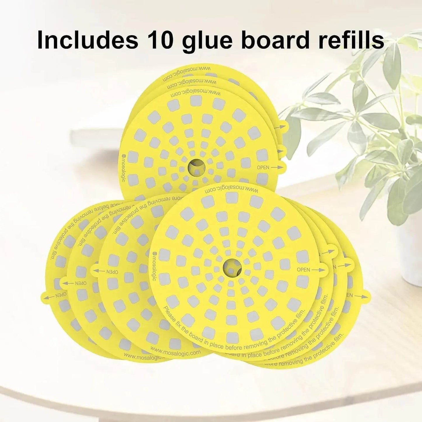 Best Flea Trap Refills | Mosalogic Flea Sticky Traps – 5 & 10 Pack - mosalogic