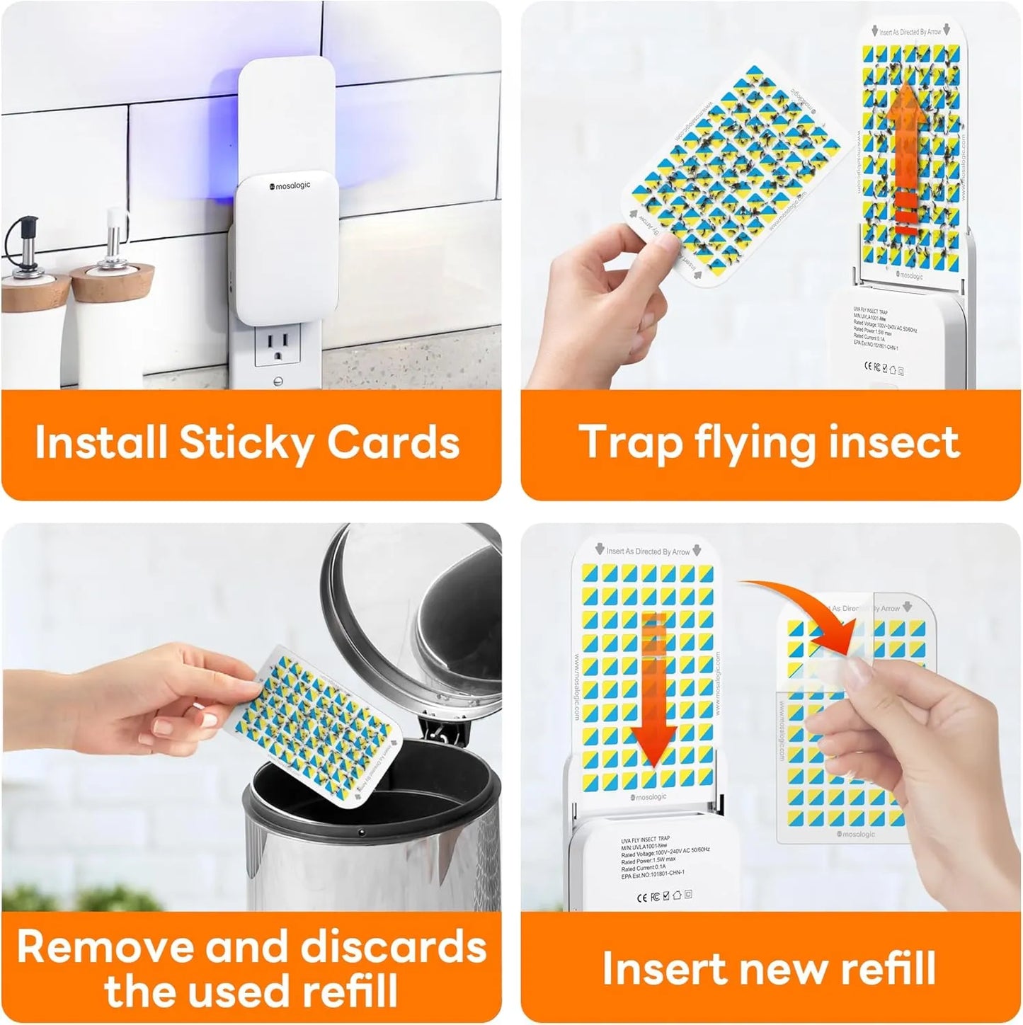 MOSALOGIC fly traps indoor