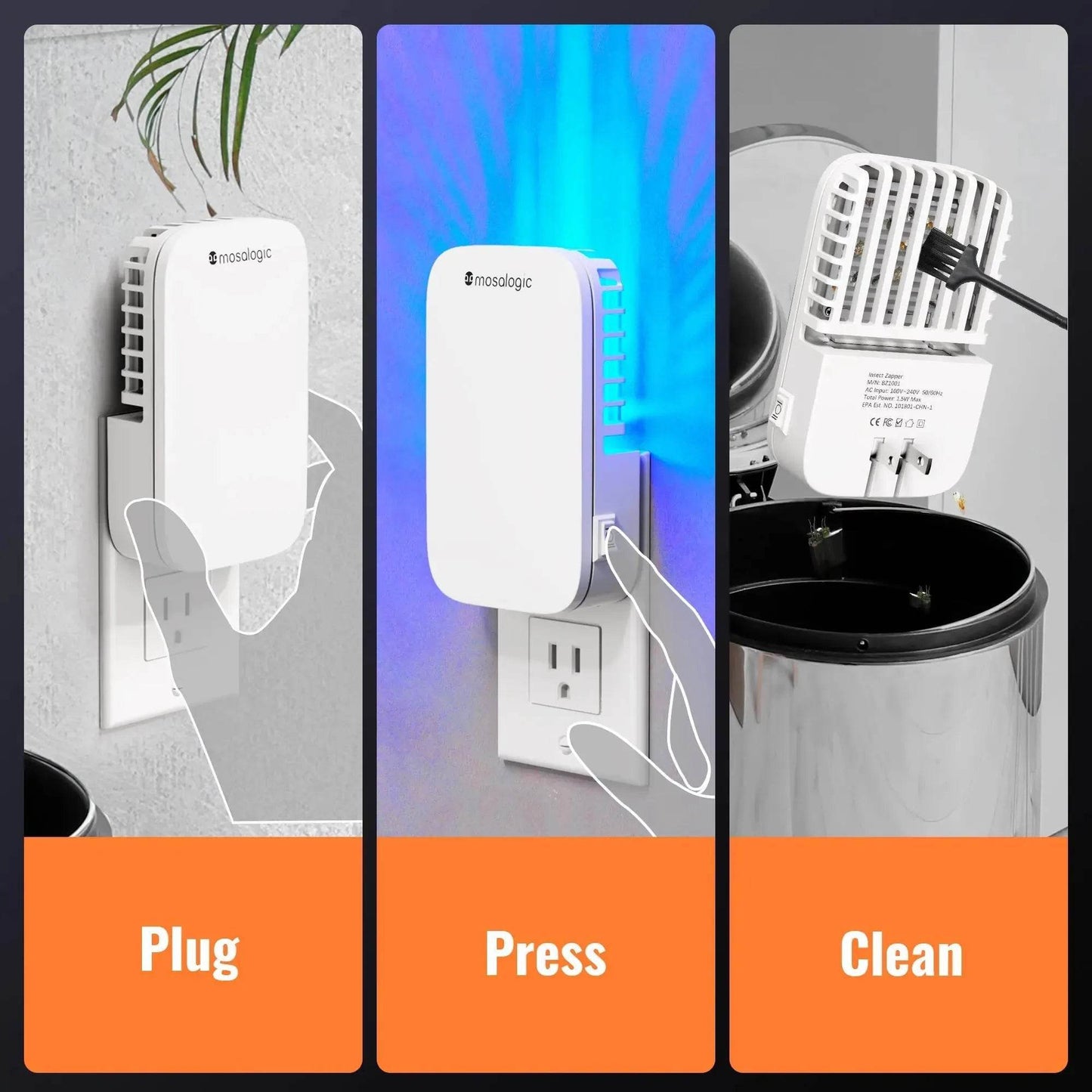 Indoor Bug Zapper UV Light Electric Fly Killer | Mosalogic - mosalogic