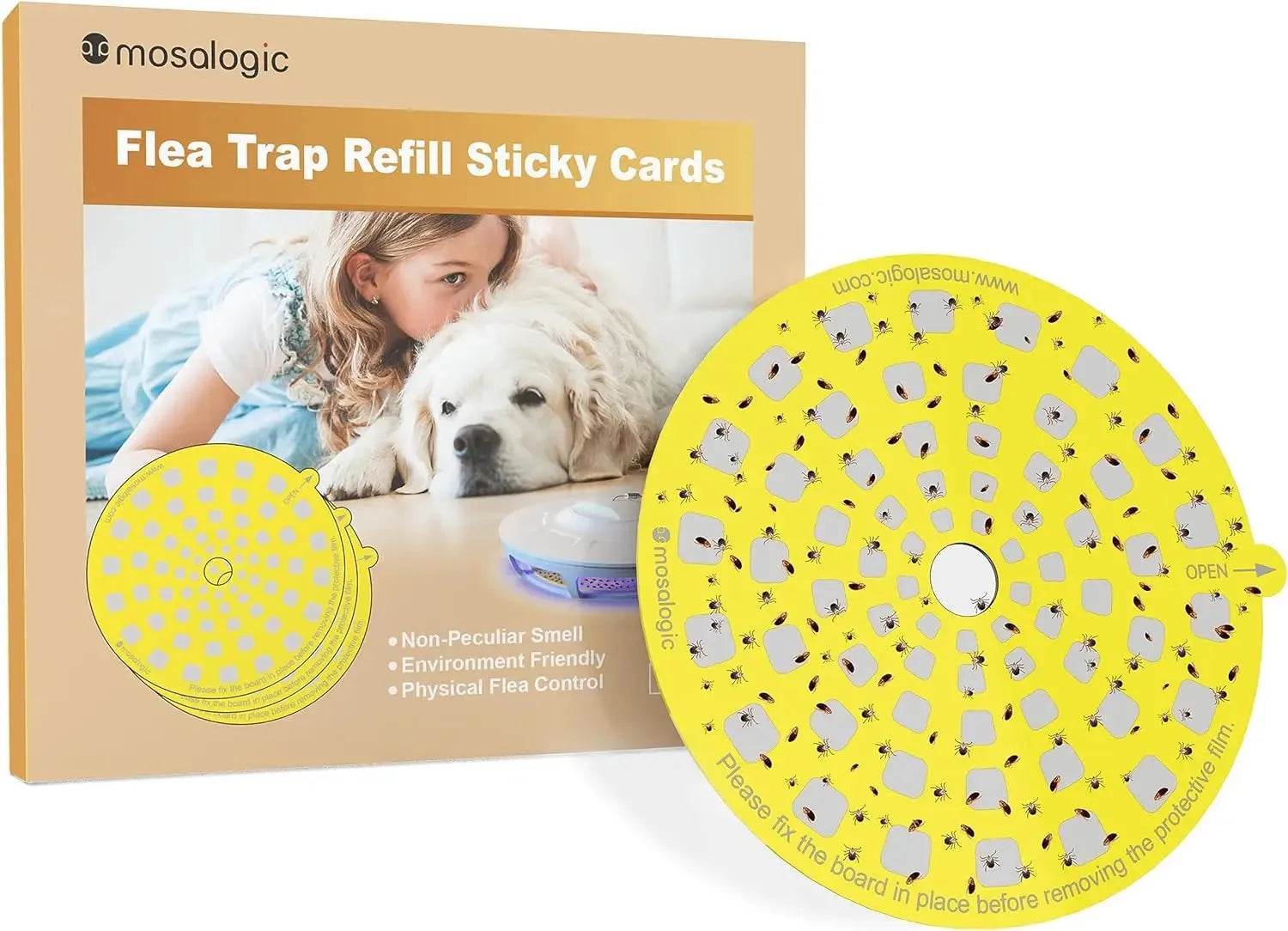 Best Flea Trap Refills | Mosalogic Flea Sticky Traps – 5 & 10 Pack - mosalogic