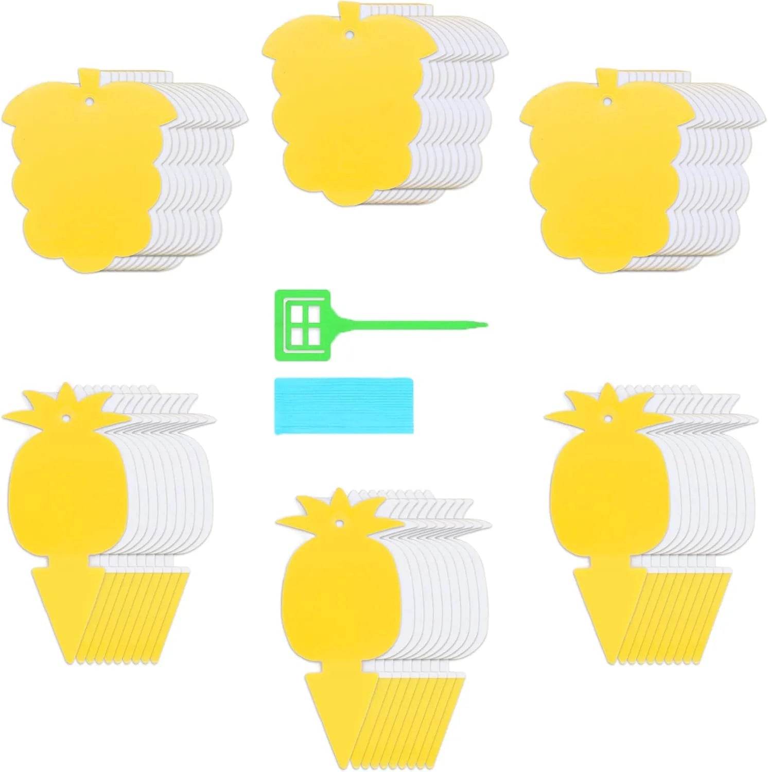 Yellow Sticky Traps for Plants - Gnat Killer 30/60 Pack Pest Control Devices mosalogic 1_85e35987-7a2b-424e-892c-f883a35ca071
