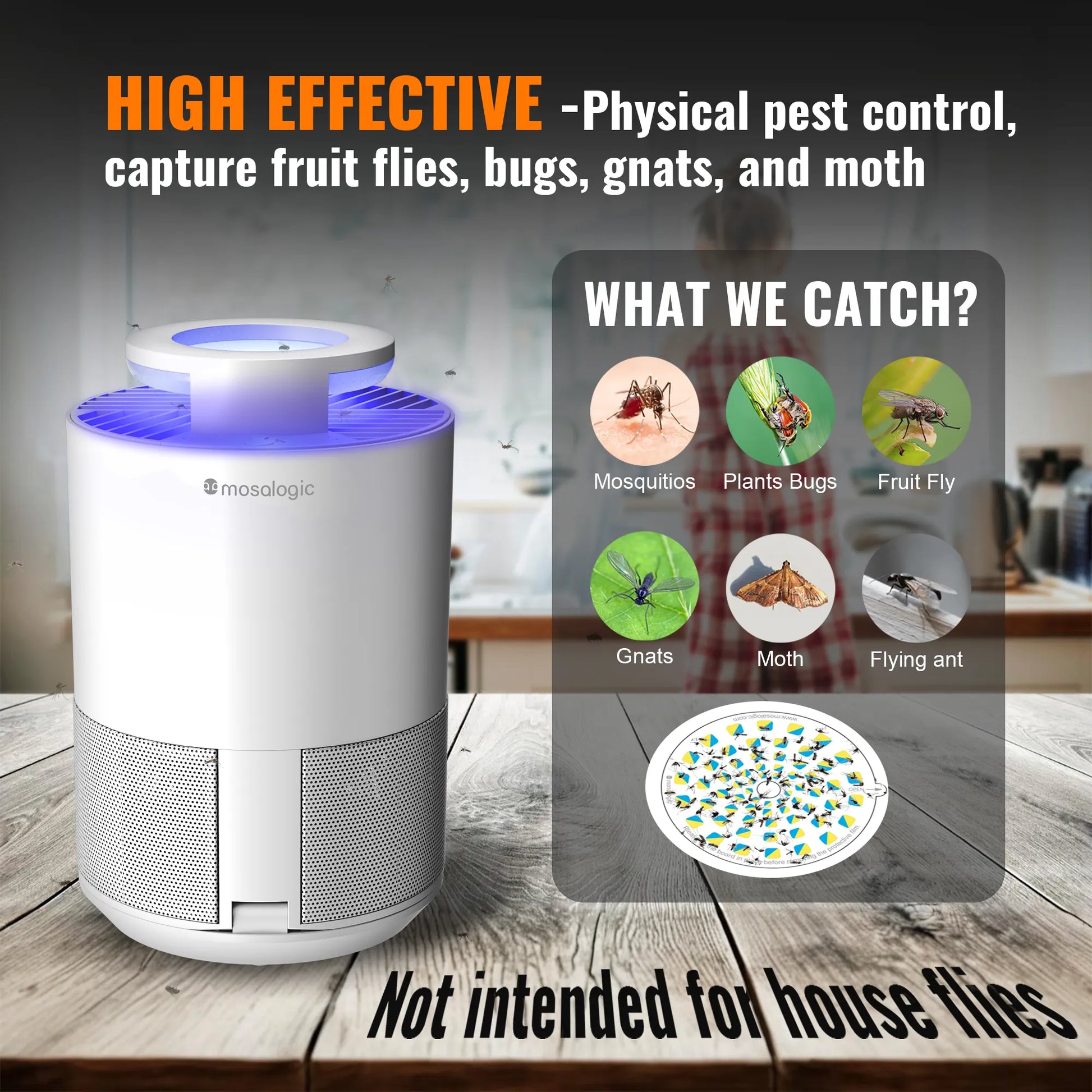 Mosalogic Insect Trap with Suction - mosalogic