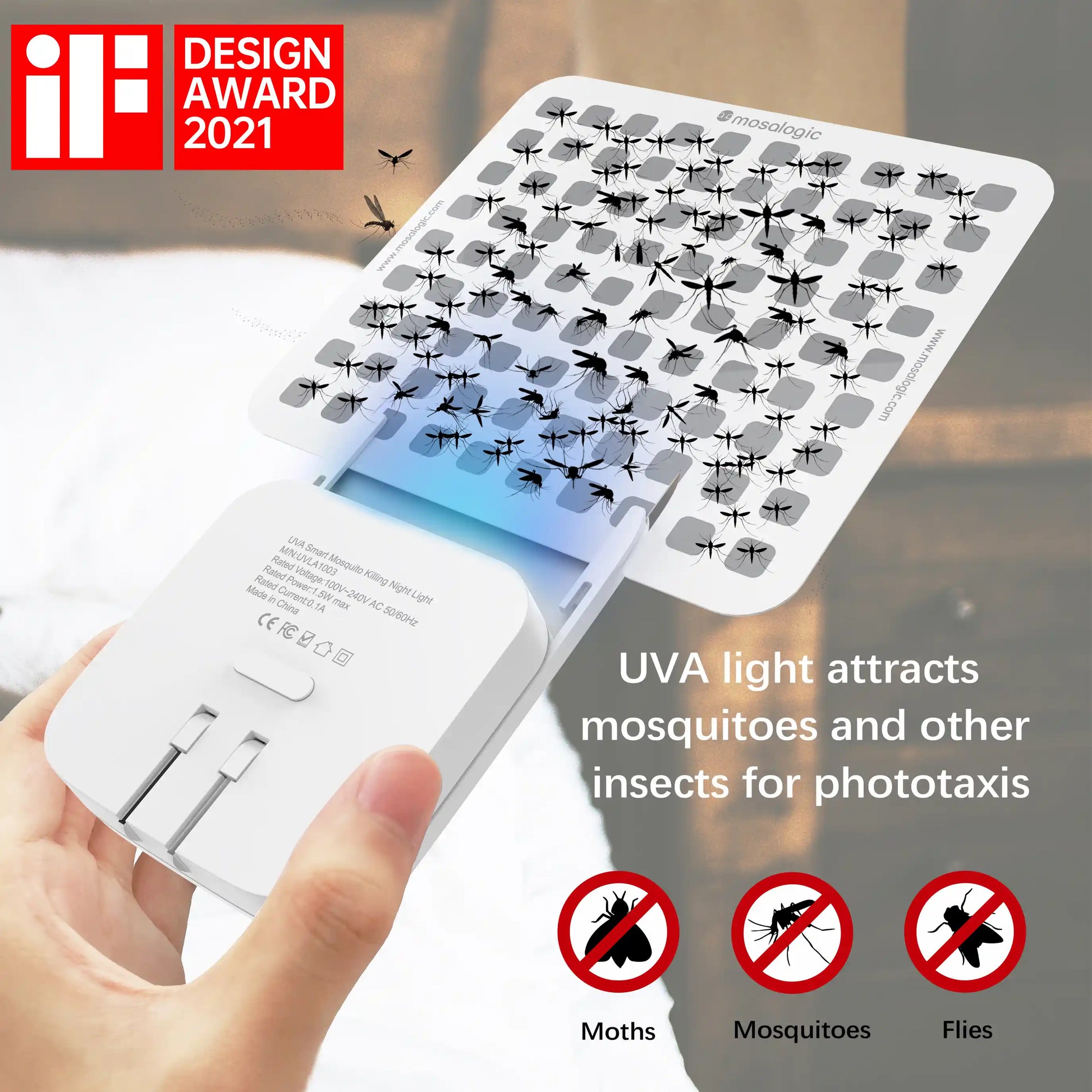 Mosalogic Updated Fly Trap Refills (5 Pack) Pest Control Accessories mosalogic Big_Fly_Trap_Refills_Design_Award_2021