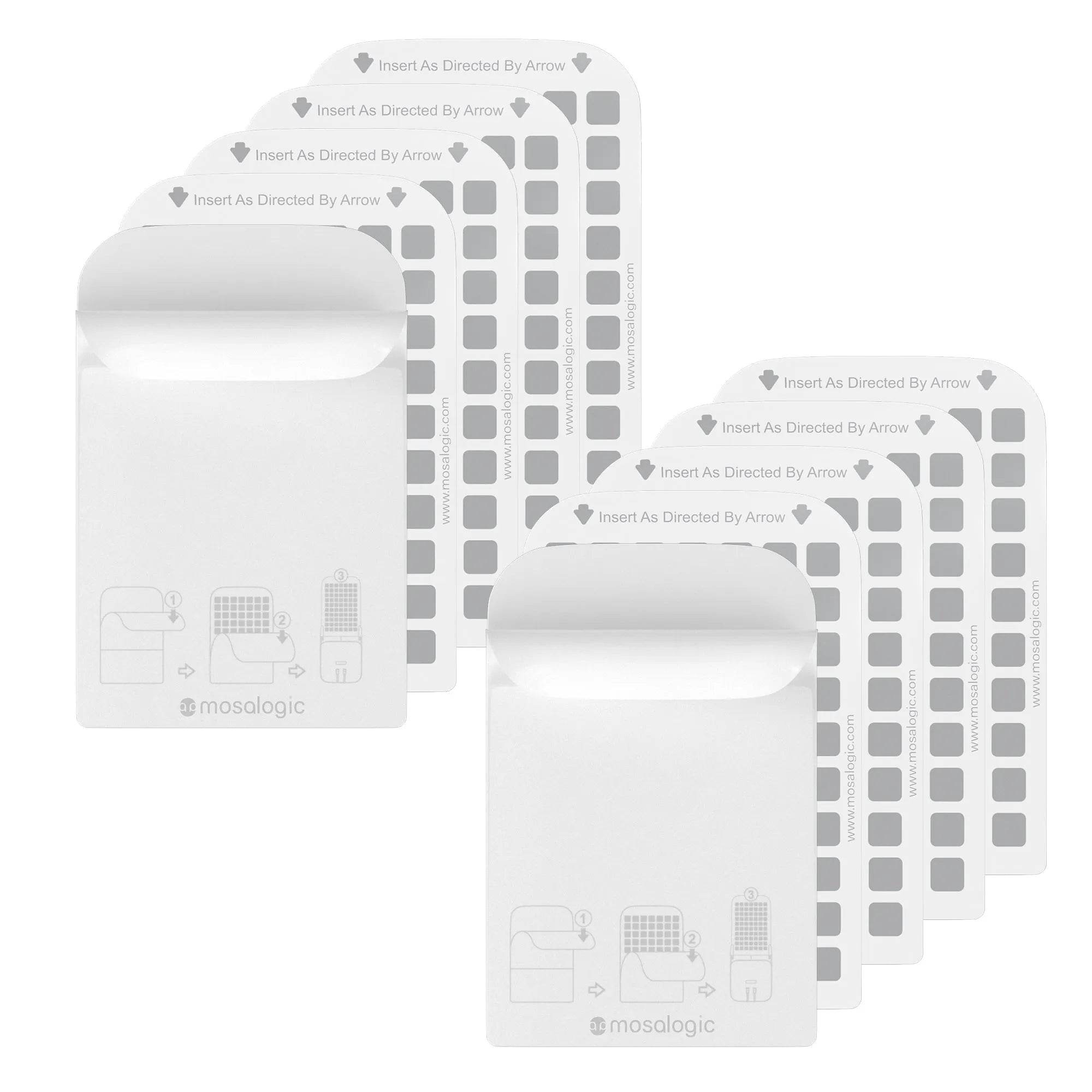 Sticky Fly Trap Refills 10 Pack | Non-Toxic Indoor Pest Control Cards - mosalogic