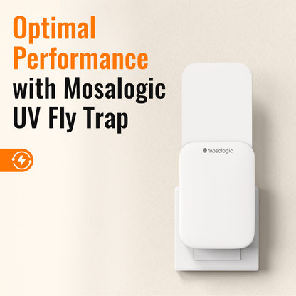 Mosalogic Sticky Card Plug Refill Replacement Glue Cards-10pack Fly Trap Refills & Sticky Cards mosalogic Fly_trap_refill_cards_with_strong_adhesive_for_insect_capture