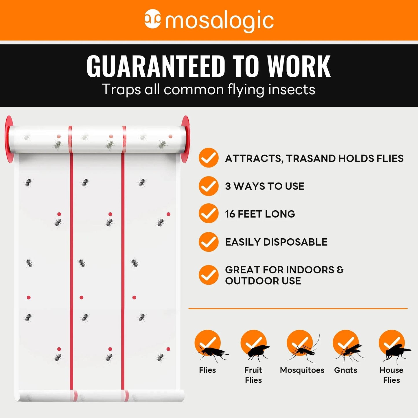 Mosalogic Giant Glue Fly Trap Pest Control Accessories mosalogic Giant_Glue_Fly_Trap_Pest_Control_guaranteed_to_work