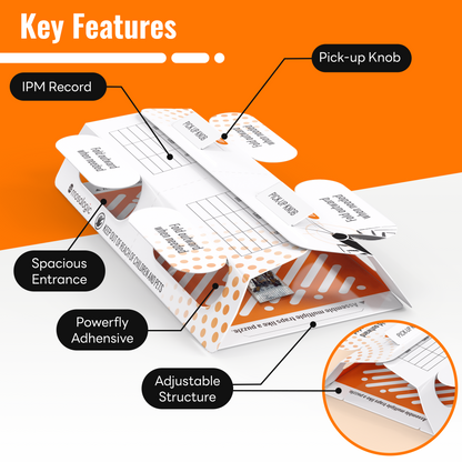 Mosalogic Roach Traps Indoor (12 Pack) Pest Control Devices mosalogic Indoor_roach_trap_effective_pest_control_solution