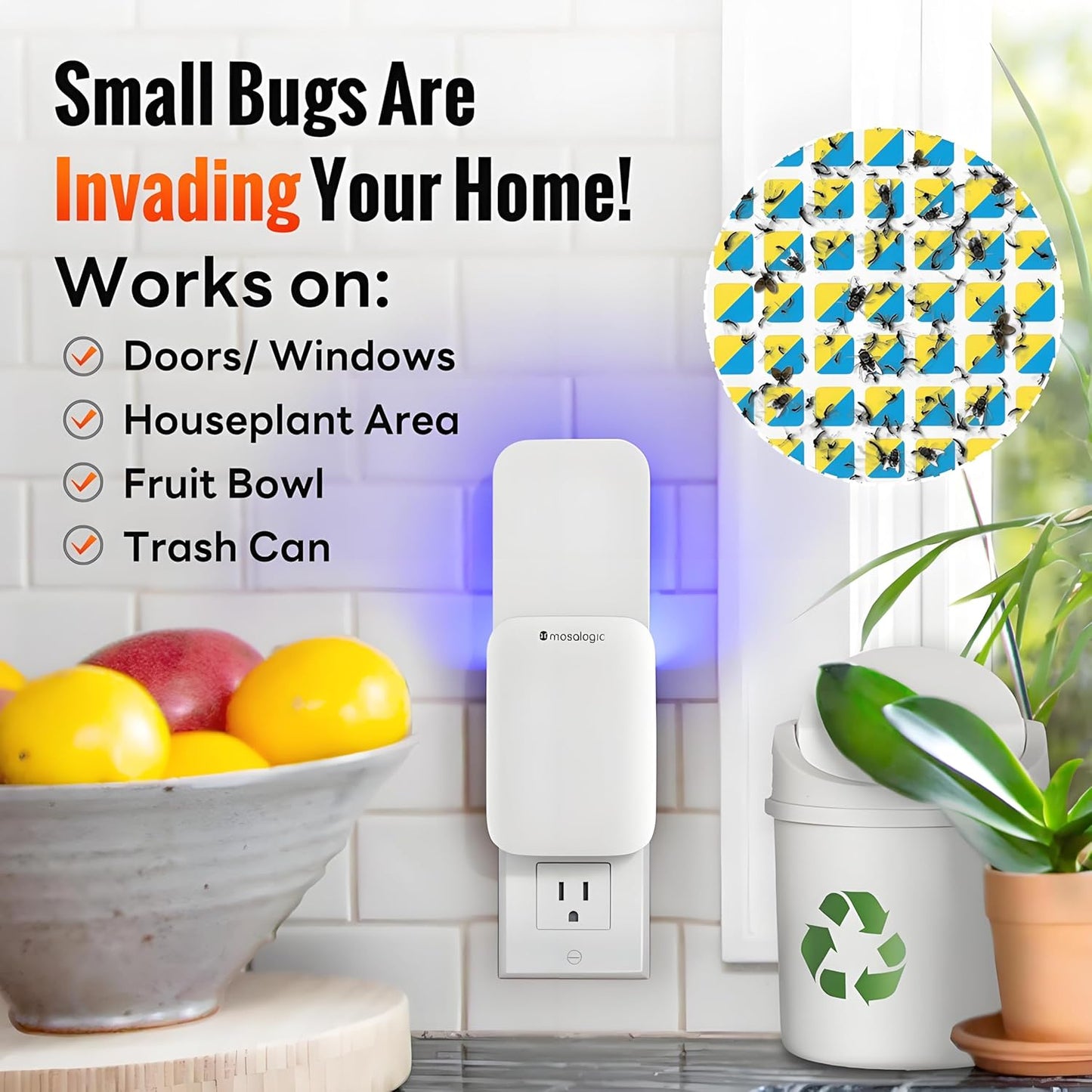 Mosalogic UVA Flying Insect Trap-US Plug - mosalogic