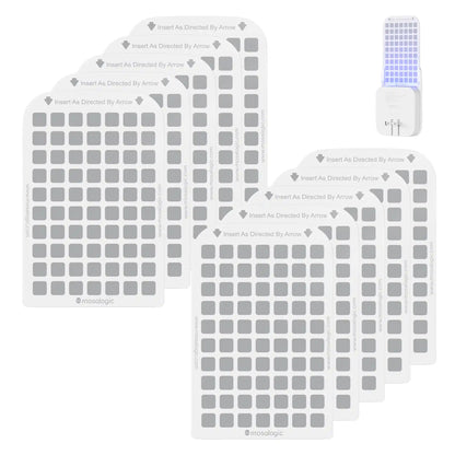 Sticky Fly Trap Refills 10 Pack - Non-Toxic Pest Control Single Sided Fly Trap Refills & Sticky Cards mosalogic Sticky_Glue_Cards_Refills_10_pack