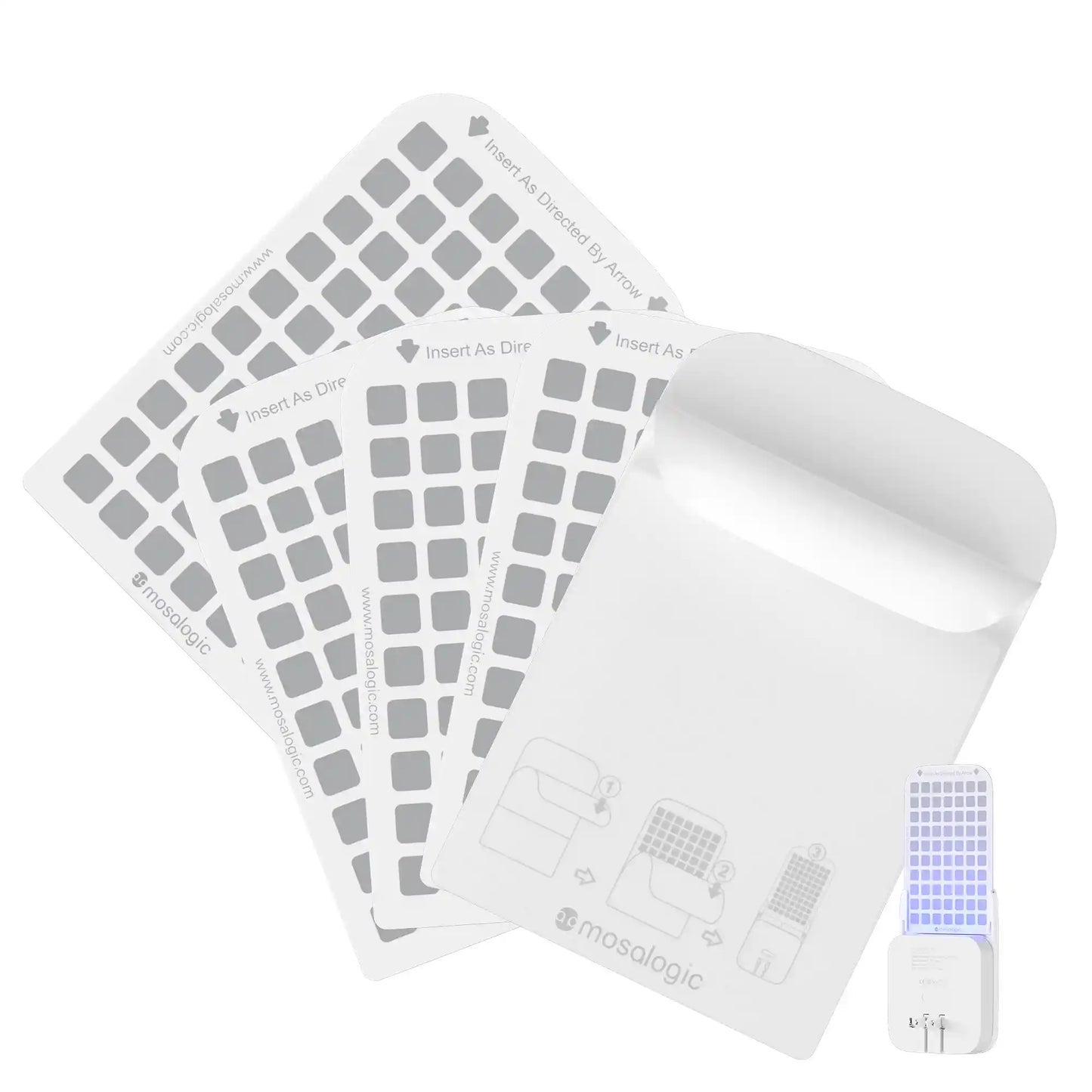 Mosalogic Sticky Glue Cards Refills (5 Pack) Double Sided Pest Control Refills mosalogic Sticky_Glue_Cards_Refills_Double_Sided_5_pack