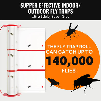 Mosalogic Giant Glue Fly Trap Pest Control Accessories mosalogic Supper_effctive_indoor_outdoor_fly_traps