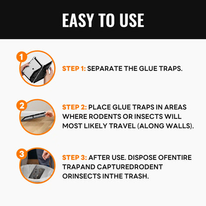 Mosalogic Mouse & Insect Trap Pest Control Accessories mosalogic The_usage_steps_of_Mouse_Insect_Trap