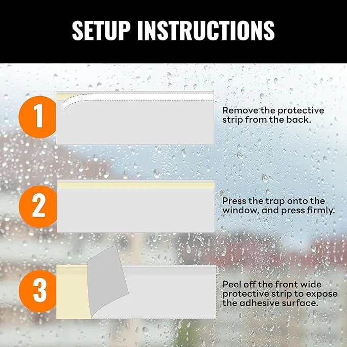 Window Fly Traps for House Indoor | Mosalogic Pest Control Accessories mosalogic Window_Fly_Traps_setup_instructions