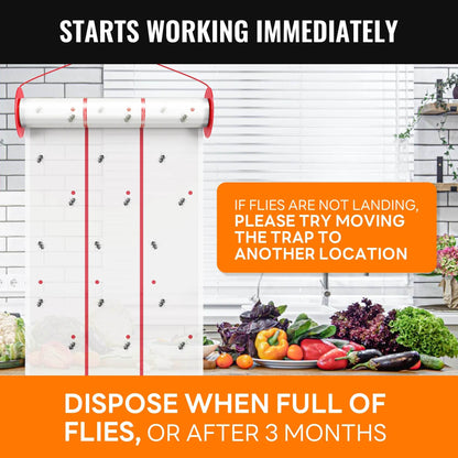 Mosalogic Giant Glue Fly Trap Pest Control Accessories mosalogic dispose_when_full_of_flies_or_after_3_months