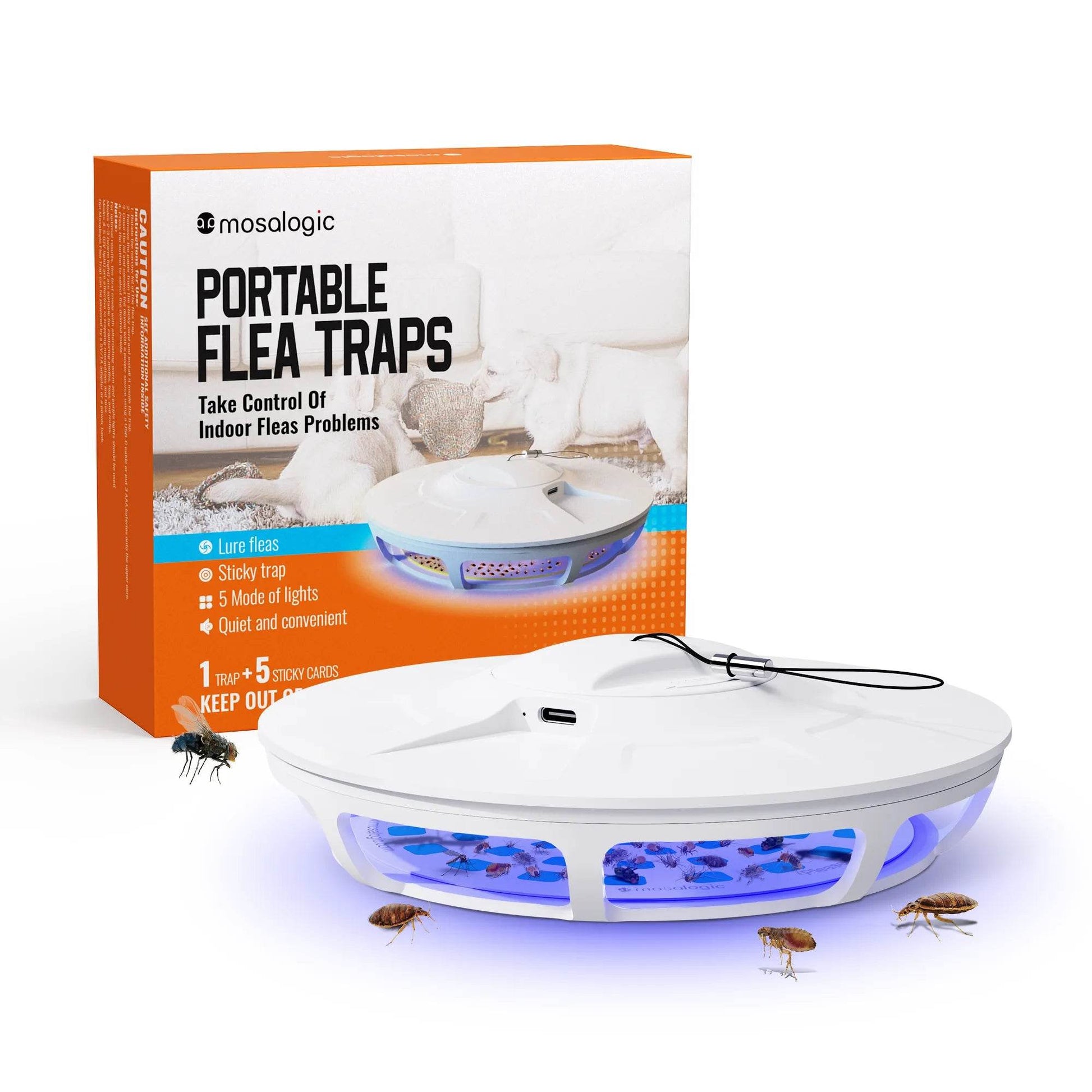 Flea Trap Indoor Best UV LED Flea Control Mosalogic – mosalogic