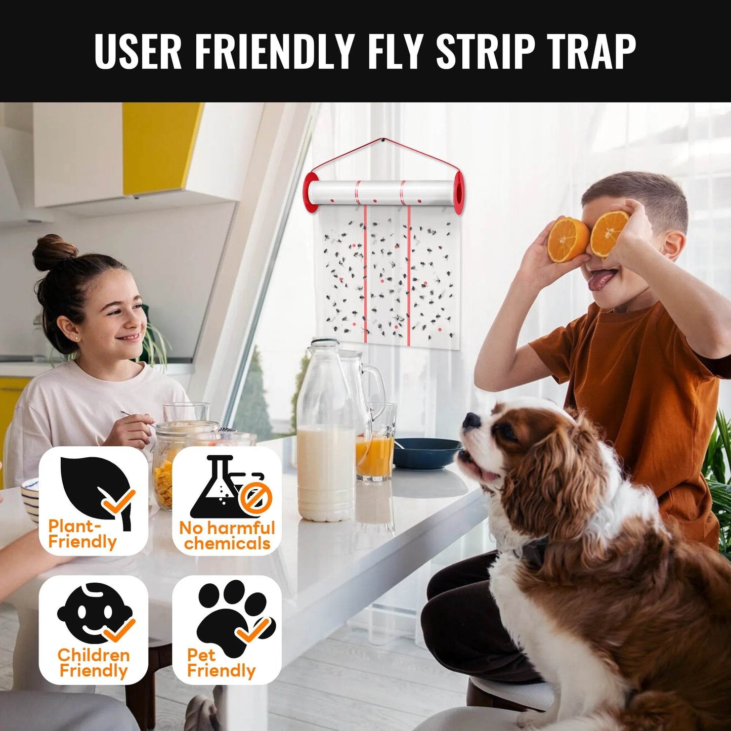 Mosalogic Giant Glue Fly Trap Pest Control Accessories mosalogic user_friendly_fly_strip_trap